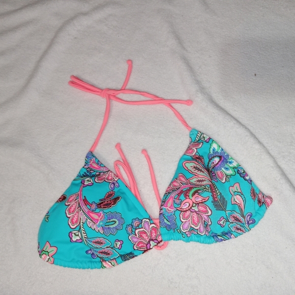 5 for $10 Venus Paisley Floral Tie Behind Bikini Top size 32D/34C/36B - Picture 2 of 4